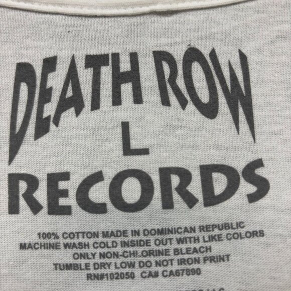Death Row Records Electric Chair Gardening T-Shirt Size Large - Picture 4 of 4